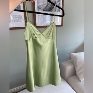 Satin dress Aritzia